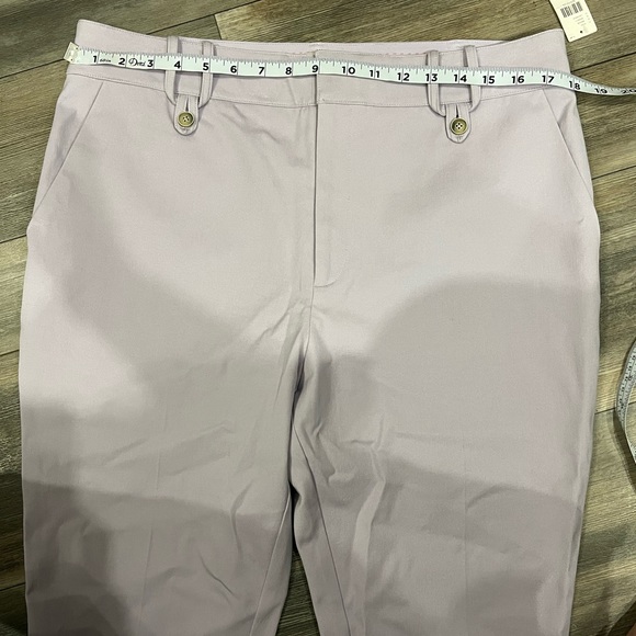 NWT Anthropologie The Essential Slim Lavender Pants- 14‎ - Picture 5 of 11